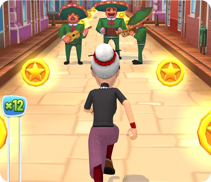 Angry Gran Run Gameplay
