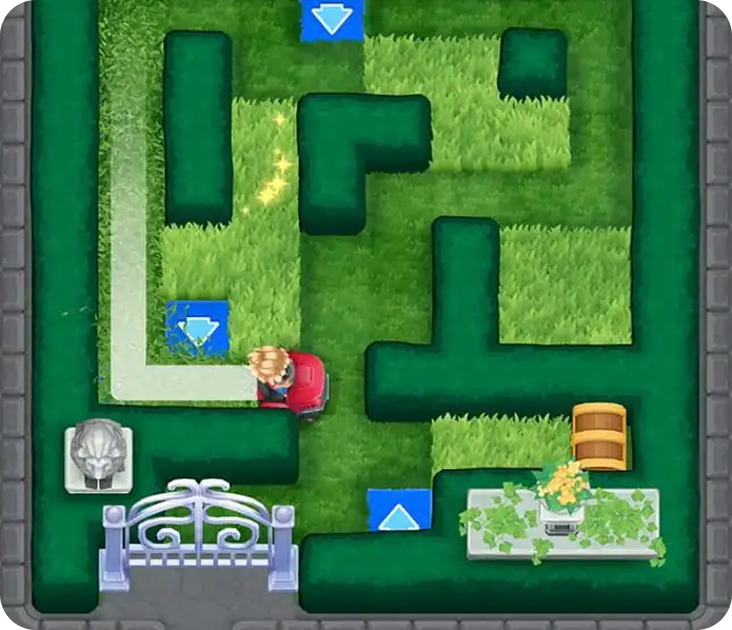 Mowing Mazes Gameplay
